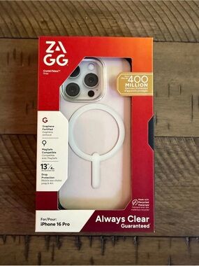 ZAGG Crystal Palace Snap MagSafe Case for iPhone 16 Pro - Light Pink